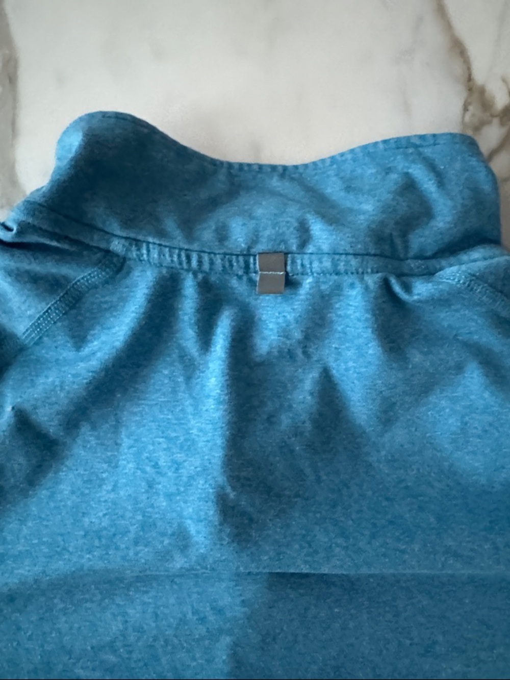 Nike Dri-FIT Blue Heather Running Top - Picture 8 of 9